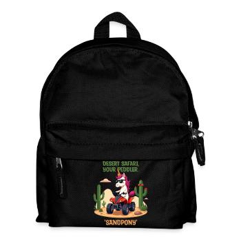 Desert Unicorn - Kids' Backpack - black - Front