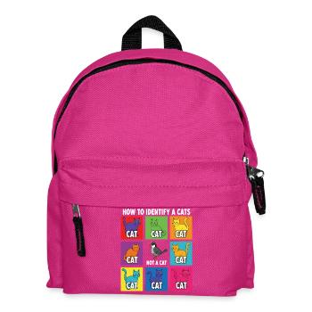 Katzen-Identifizierungs-Guide - Kinder Rucksack - Fuchsia - Vorne