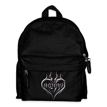 Tribal Heart Tattoo for Emo and Goth - Kids' Backpack - black - Front