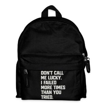 Humorous quote for confidant - Kids' Backpack - black - Front