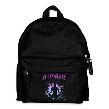 Yoga Namaste Om  - Kinder Rucksack - Schwarz - Vorne