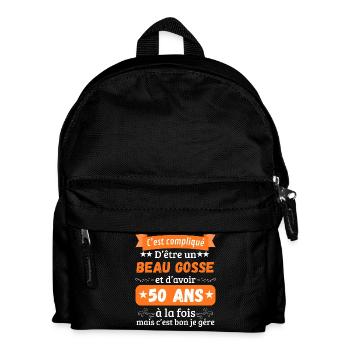 It's complicated to be a handsome guy at 50 years old - Kids' Backpack - black - Front