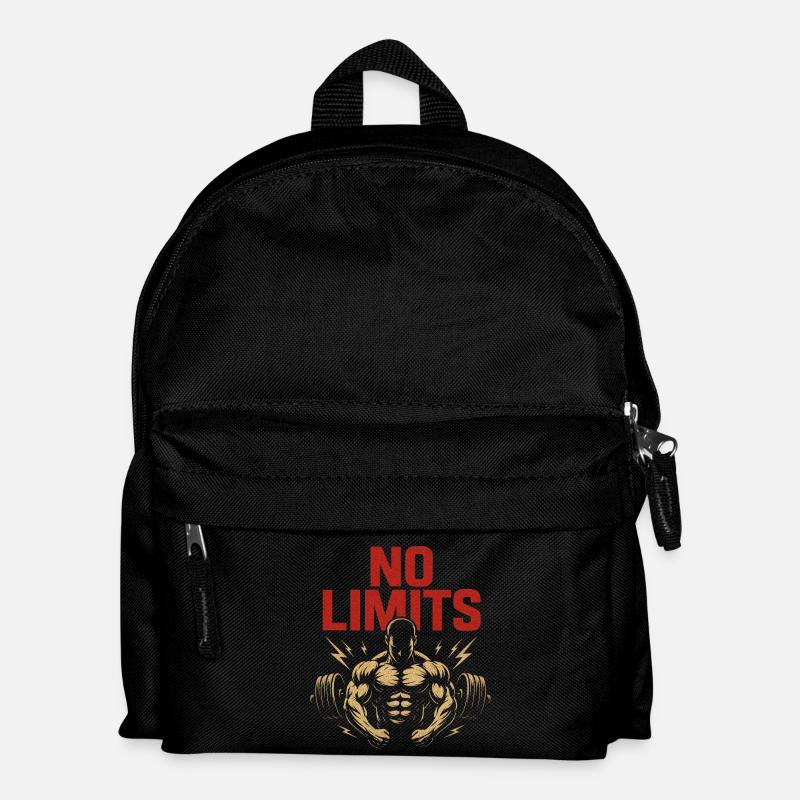 No Limits – Kraft und Stärke - Kinder Rucksack - Schwarz