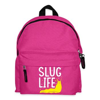 banana snail - Kids' Backpack - fuchsia - Front