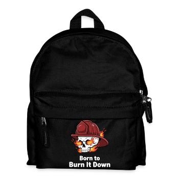 Né pour le brûler Crâne - Sac à dos Enfant - noir - Devant