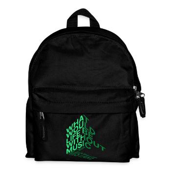 What would life be? - Kids' Backpack - black - Front