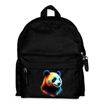 Panda - Kinder Rucksack - Schwarz - Vorne