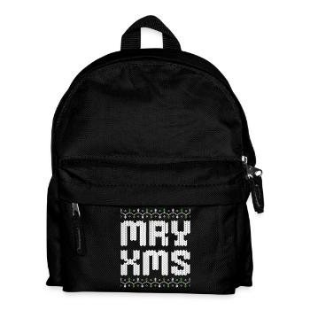 Merry Christmas MRY XMS Ugly Xmas Style - Kids' Backpack - black - Front
