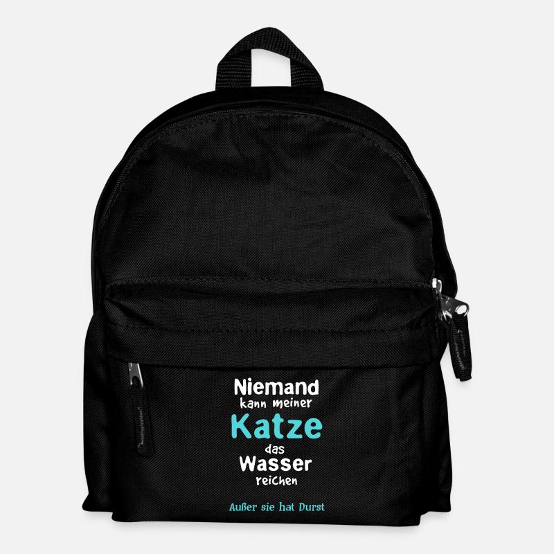 Cat Water Reach - Kids' Backpack - black