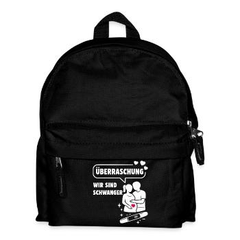 Surprise: We are pregnant - Kids' Backpack - black - Front