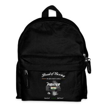 Proud of Boxing FIGHTER India - Kids' Backpack - black - Front