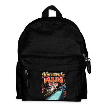 Carnival Mouse Ski Jumping Funny - Kids' Backpack - black - Front