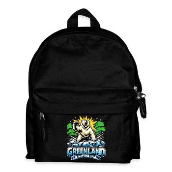 Le Groenland n’est pas à vendre. Cadeau politique drôle. - Sac à dos Enfant - noir - Devant