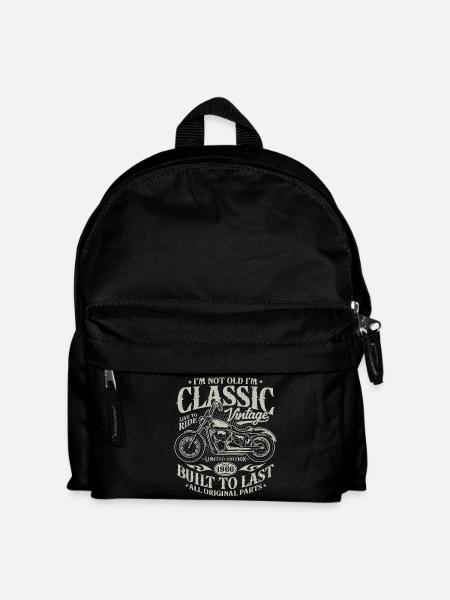 1966 Jahrgang geboren 60. Geburtstag Geschenk - Kinder Rucksack - Schwarz