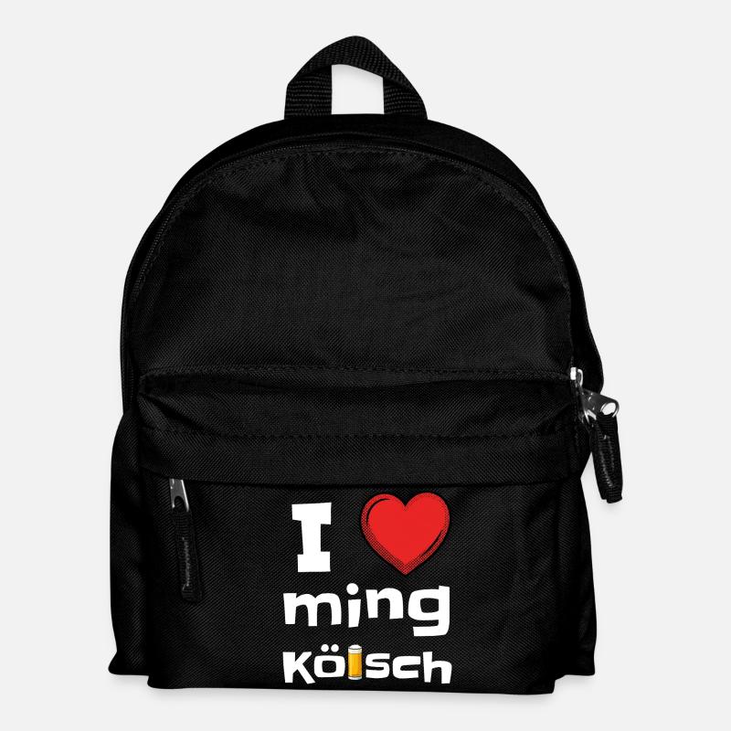 I lev ming Kölsch Carnival I love Kölsch - Kids' Backpack - black