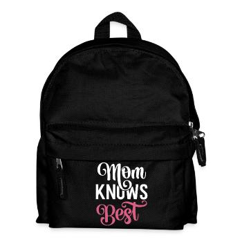 Mom Knows Best - Kids' Backpack - black - Front