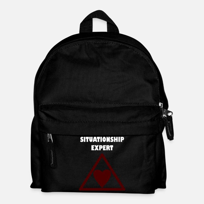Beziehungs-Experte im Dreieck - Kinder Rucksack - Schwarz