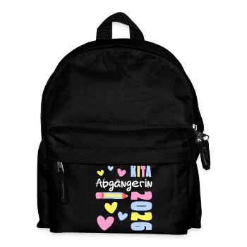 KITA Abgängerin 2026 - Schulanfänger Einschulung - Kinder Rucksack - Schwarz - Vorne