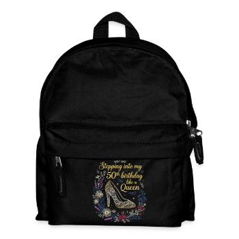 Mein 50. Geburtstag vor 50 Jahren - Kinder Rucksack - Schwarz - Vorne