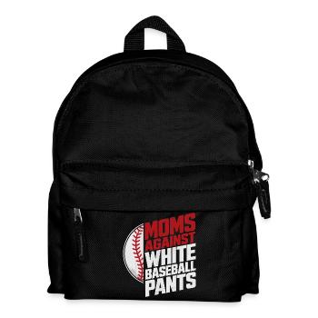 Maman Baseball : Humour Lessive et Sport - Sac à dos Enfant - noir - Devant