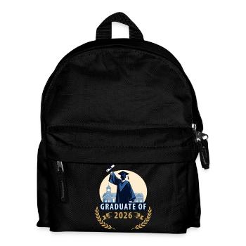Abschluss 2026 mit einem Diplom - Kinder Rucksack - Schwarz - Vorne