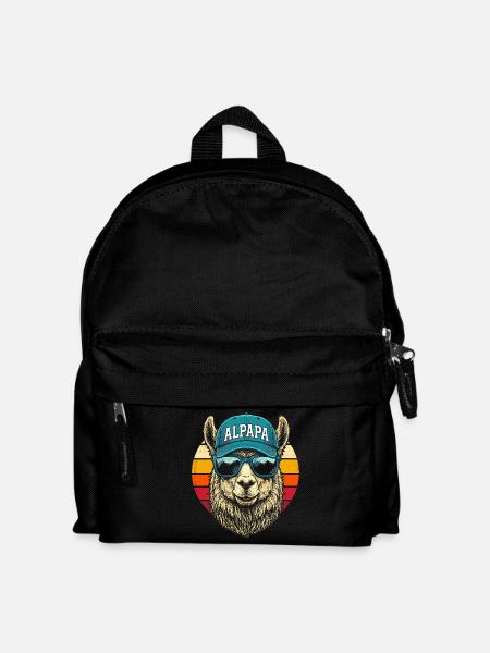 Alpaca Retro Sunglasses Cap - Kids' Backpack - black