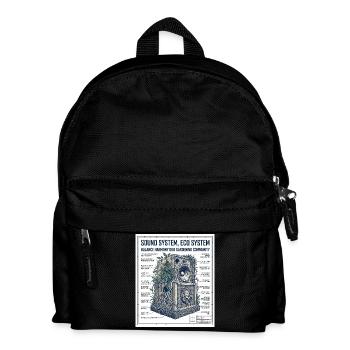 Reggae Soundsystem Eco - Kids' Backpack - black - Front