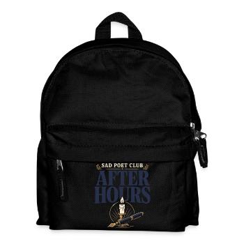 Poetcore Poet Poesie Dark Academia Geschenk - Kinder Rucksack - Schwarz - Vorne
