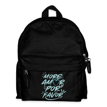 Mehr Amor Por Favor Love Heart Design Pink - Kinder Rucksack - Schwarz - Vorne
