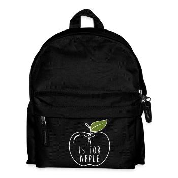 A Is For Apple Kindergarten ABC Learning - Kids' Backpack - black - Front