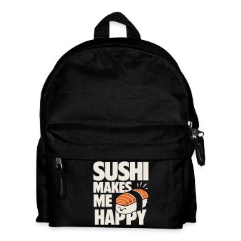 Sushi Makes Me Happy Cute Sushi - Kids' Backpack - black - Front