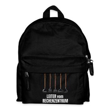 Leiter Vom Rechenzentrum Gartenarbeit Gärtner - Kinder Rucksack - Schwarz - Vorne