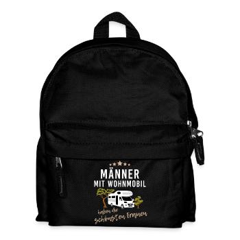 Männer mit Wohnmobil haben die schönsten Frauen - Kinder Rucksack - Schwarz - Vorne
