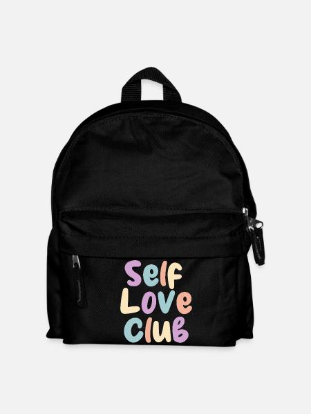 Self Love Club Pastelldruck - Kinder Rucksack - Schwarz