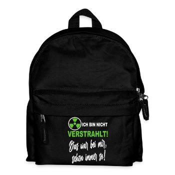 Verstrahlt Ufo Ausserirdische Sprüche Shirt - Kinder Rucksack - Schwarz - Vorne
