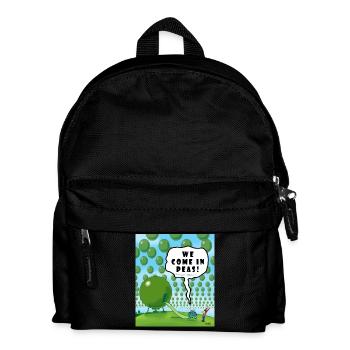 WE COME IN PEAS! - Kids' Backpack - black - Front