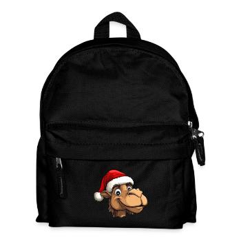 Père Noël à dos de chameau - Sac à dos Enfant - noir - Devant