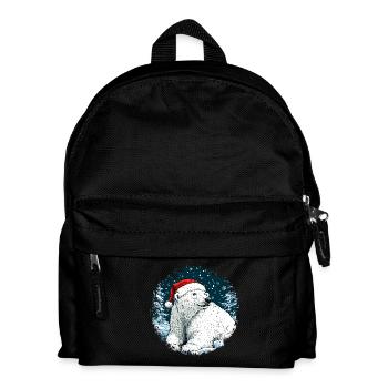 Christmas Polar Bear - Kids' Backpack - black - Front