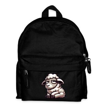 Skeptical Sheep Comic Funny Bull - Kids' Backpack - black - Front