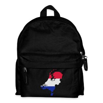 Niederlande - Holland - Kinder Rucksack - Schwarz - Vorne