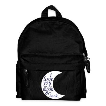 LOVE YOU TO THE MOON - Kids' Backpack - black - Front