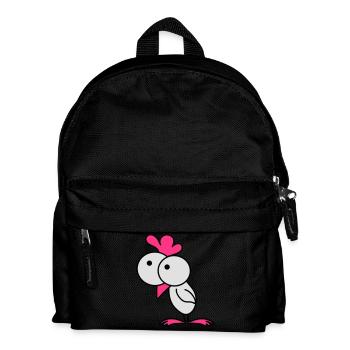 Surprised chick - Kinder Rucksack - Schwarz - Vorne