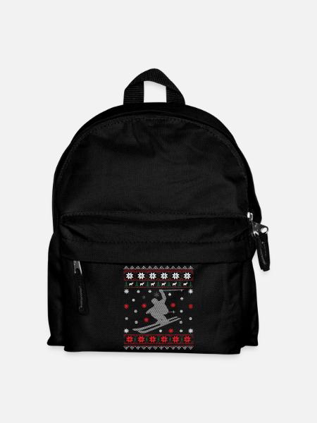 Ski - Noël laid - Sac à dos Enfant - noir