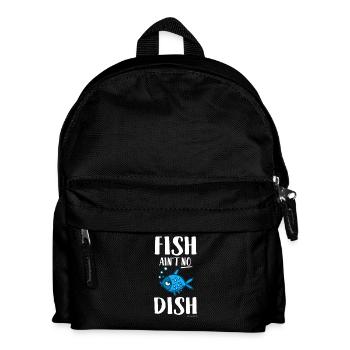 Fish Is not No Dish - Kids' Backpack - black - Front