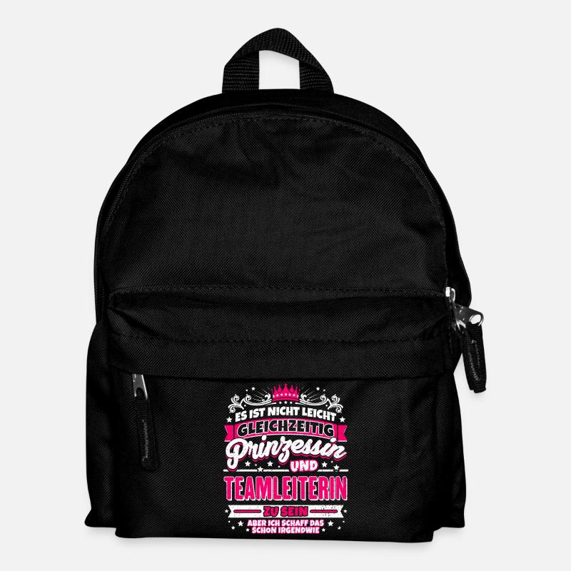 chef Princesse et équipe - Sac à dos Enfant - noir