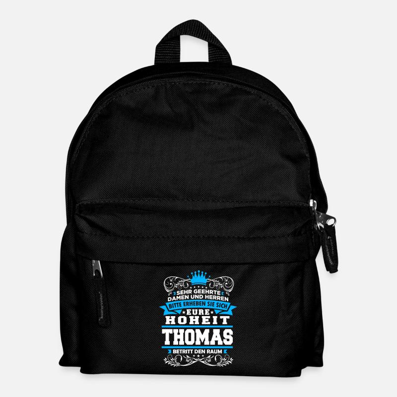 Eure Hoheit - Thomas - Kinder Rucksack - Schwarz