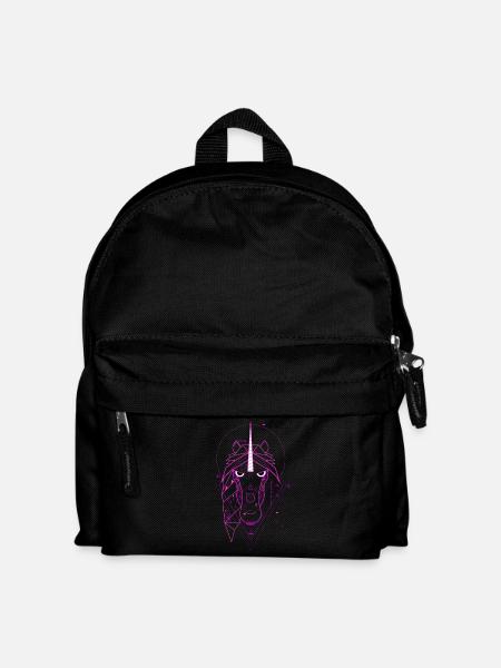 Unicorn Pink Modern - Kids' Backpack - black