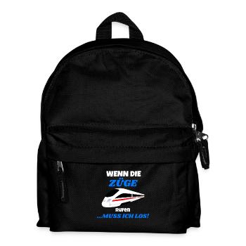 Si les trains appellent je dois aller 2 - Sac à dos Enfant - noir - Devant