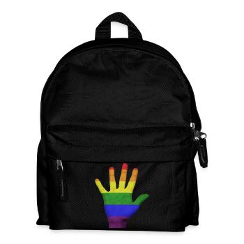 main LGBT PRIDE - Sac à dos Enfant - noir - Devant