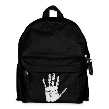 Black Handprint - Kids' Backpack - black - Front